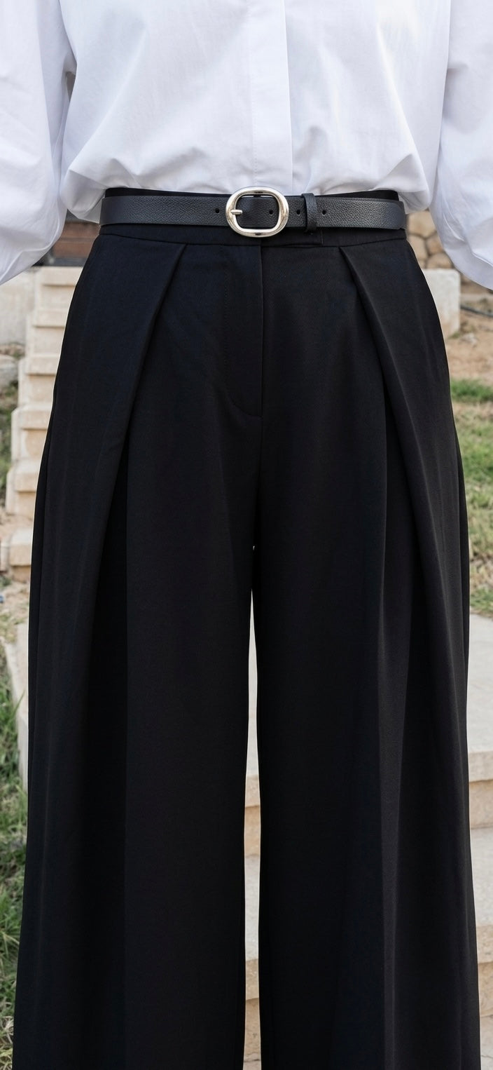 Black summer pants